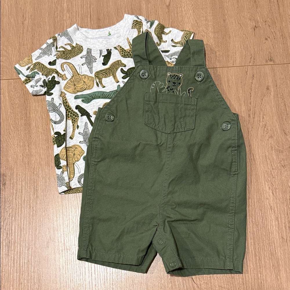 Carter's Forest Green Kids Overalls